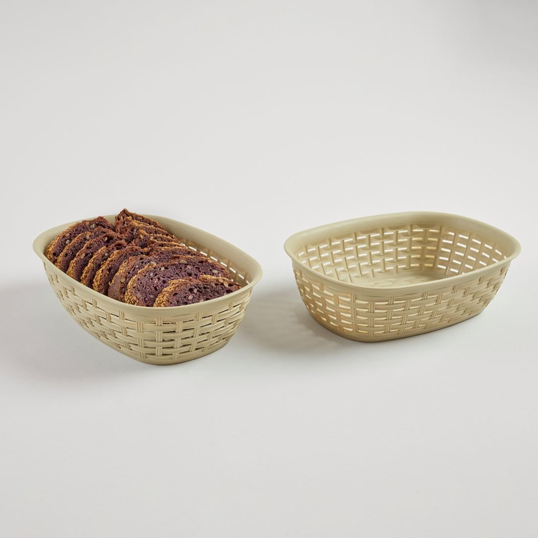 Rattan Oval bread storage basket