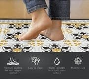 Non-Slip Kitchen PVC 2 Mats (44 * 150-44 * 75 cm).