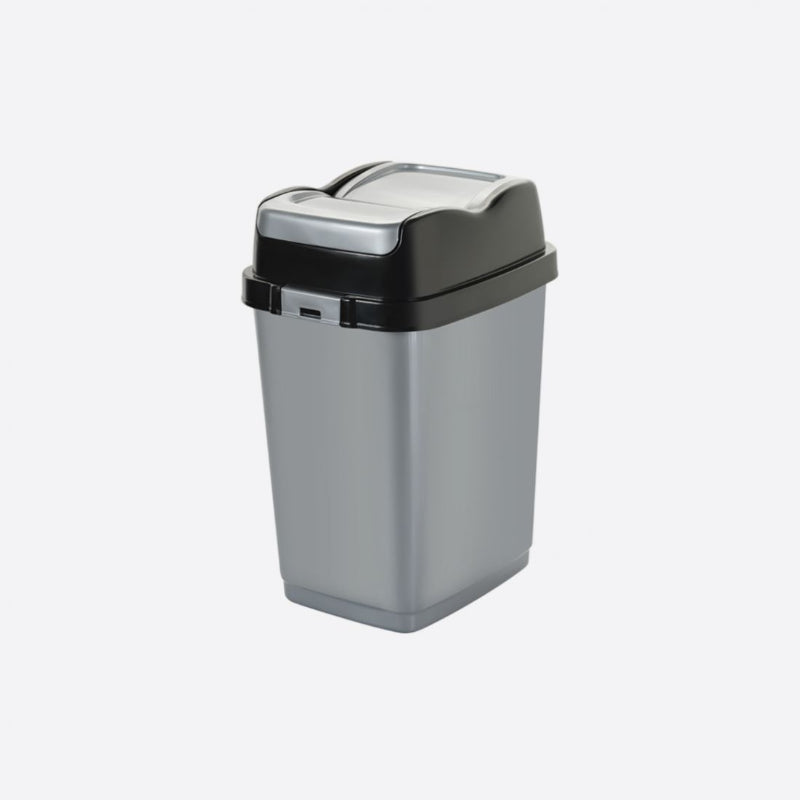 Flip-Top Swing Trash Can – A Stylish Touch for Your Office and Home.