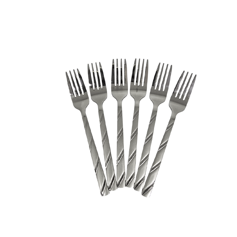Elegant Stainless Steel 6 Pcs Small Fork Pucket.