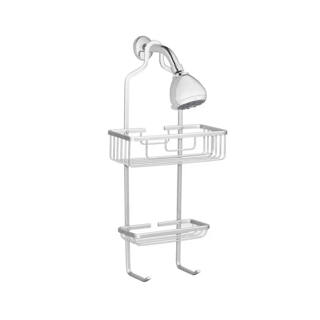 2-Tier Metal Shower Hanging Rack