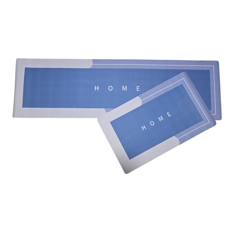 Non-Slip Kitchen Rubber Mat 2-piece Set (45*75 - 45*150)