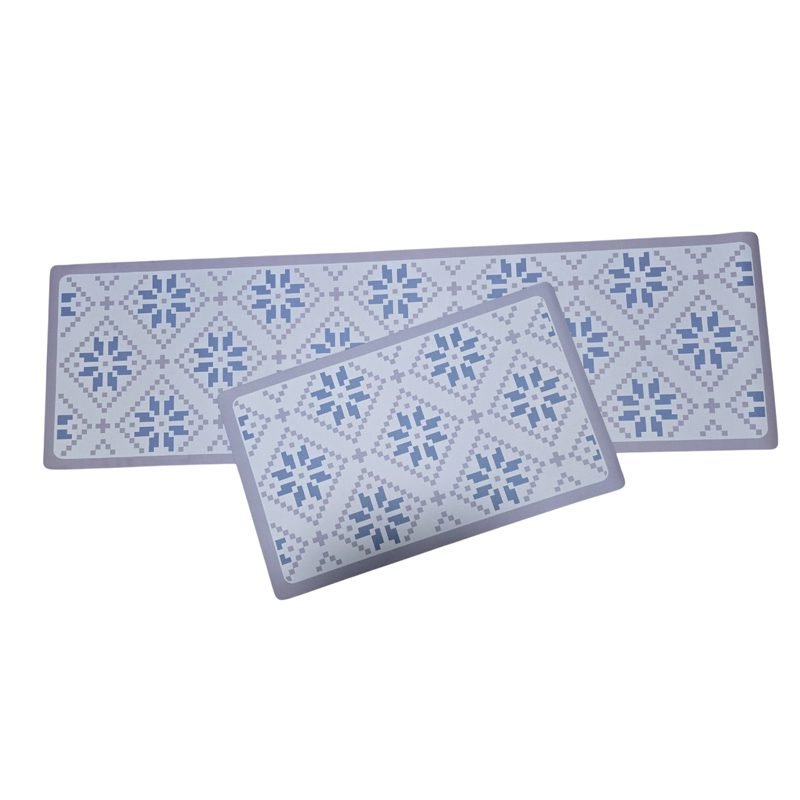 Non-Slip Kitchen Rubber Mat 2-piece Set (45*75 - 45*150)