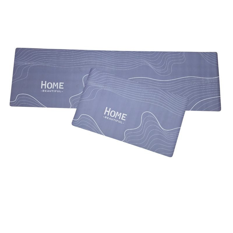 Non-Slip Kitchen Rubber Mat 2-piece Set (45*75 - 45*150)