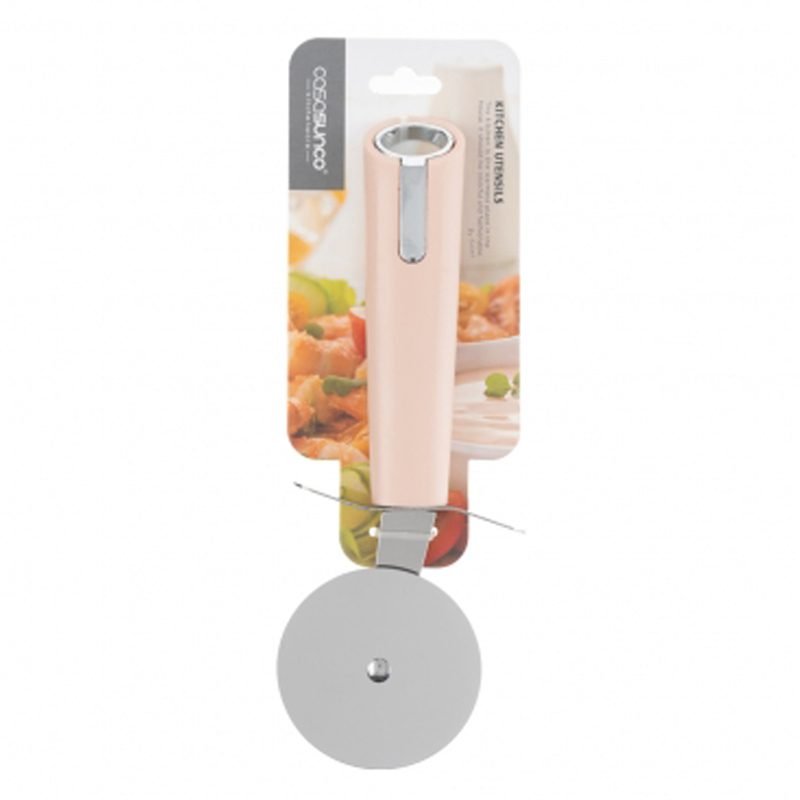 Stainless Steel Pizza Cutter Wheel with Non-Slip Handle.