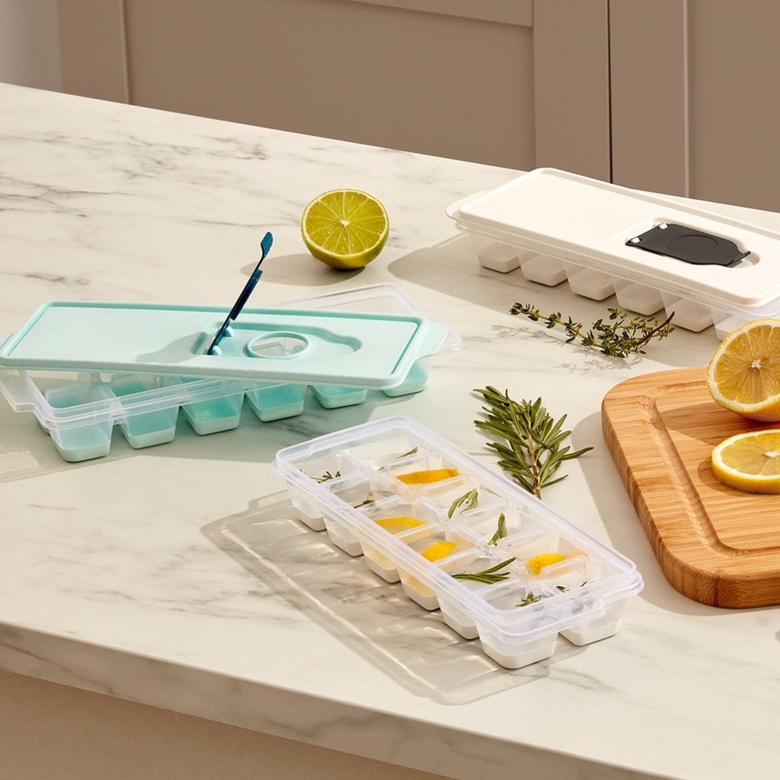 Silicone Ice Cube Tray with Lid