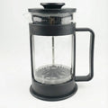 French Press Coffee Maker - 600ml Heat-Resistant Pyrex Glass with Measuring Markers.