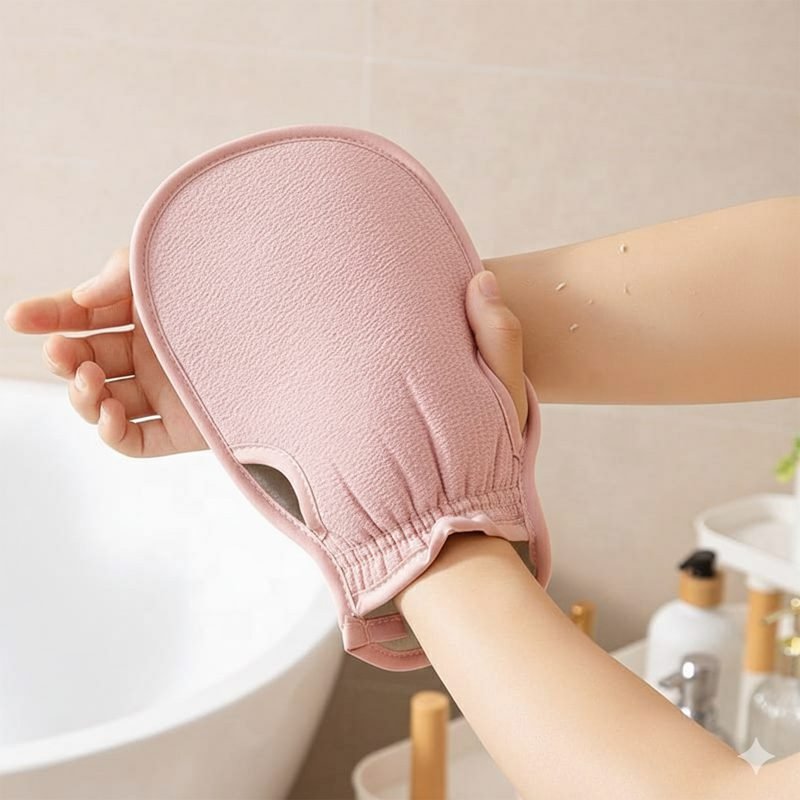 Bath Body Cleaning Scrub Mitt.