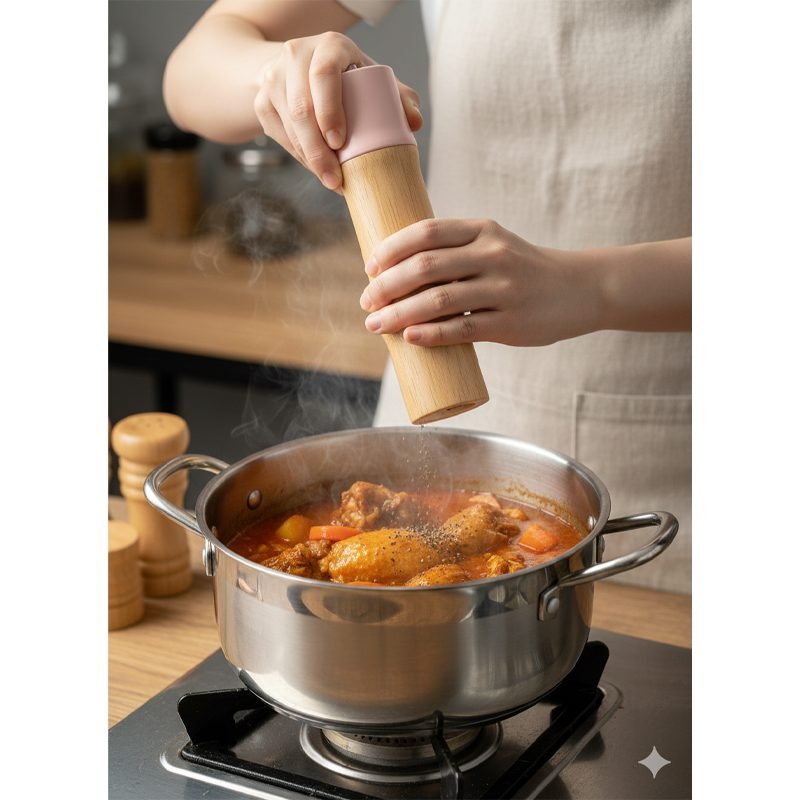 Natural Bamboo Spice Grinder – 20 cm