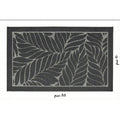 Woven rug with a stable rubber base.