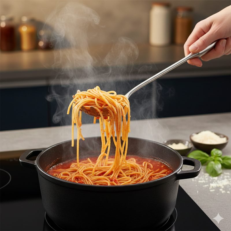 Elegant Stainless Steel Cooking Pasta Fork.