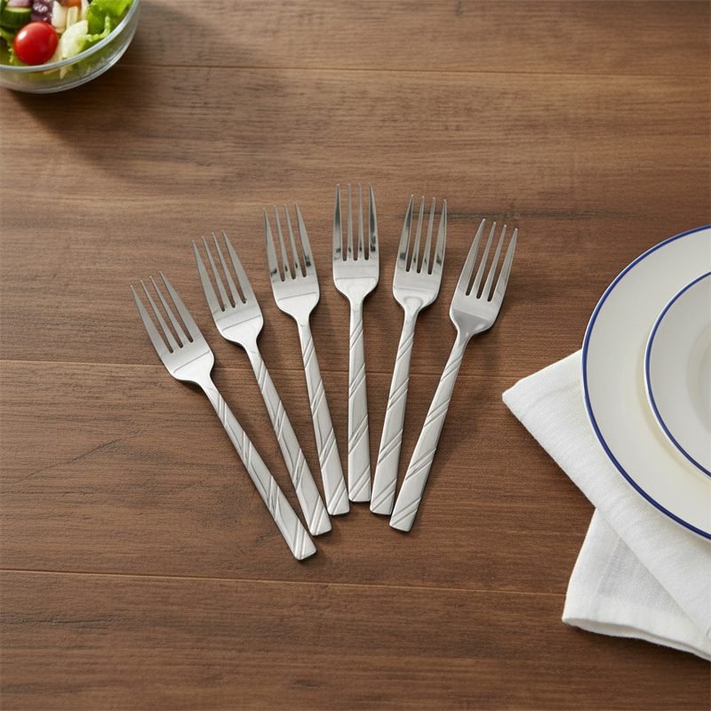 Elegant Stainless Steel 6 Pcs Fork Pucket.