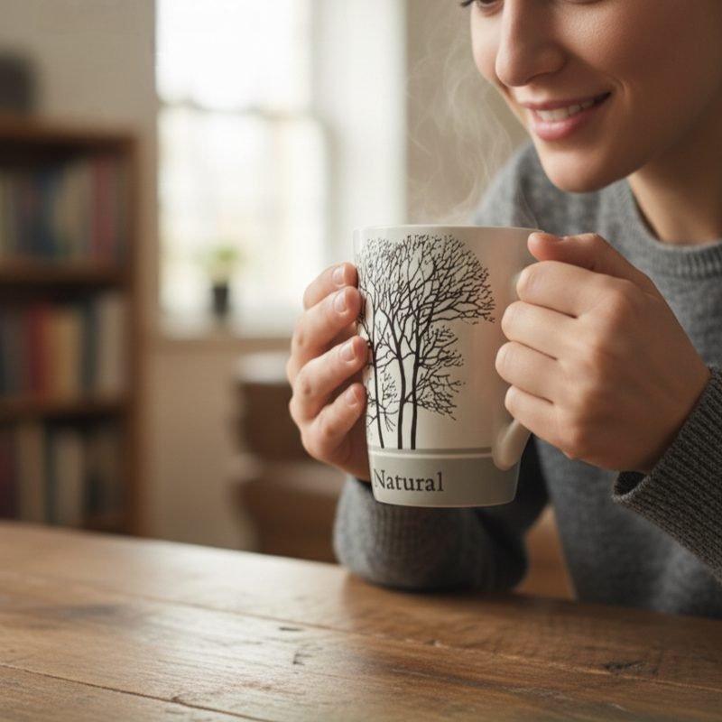 Winter Trees Porcelain Mug - 400ml.
