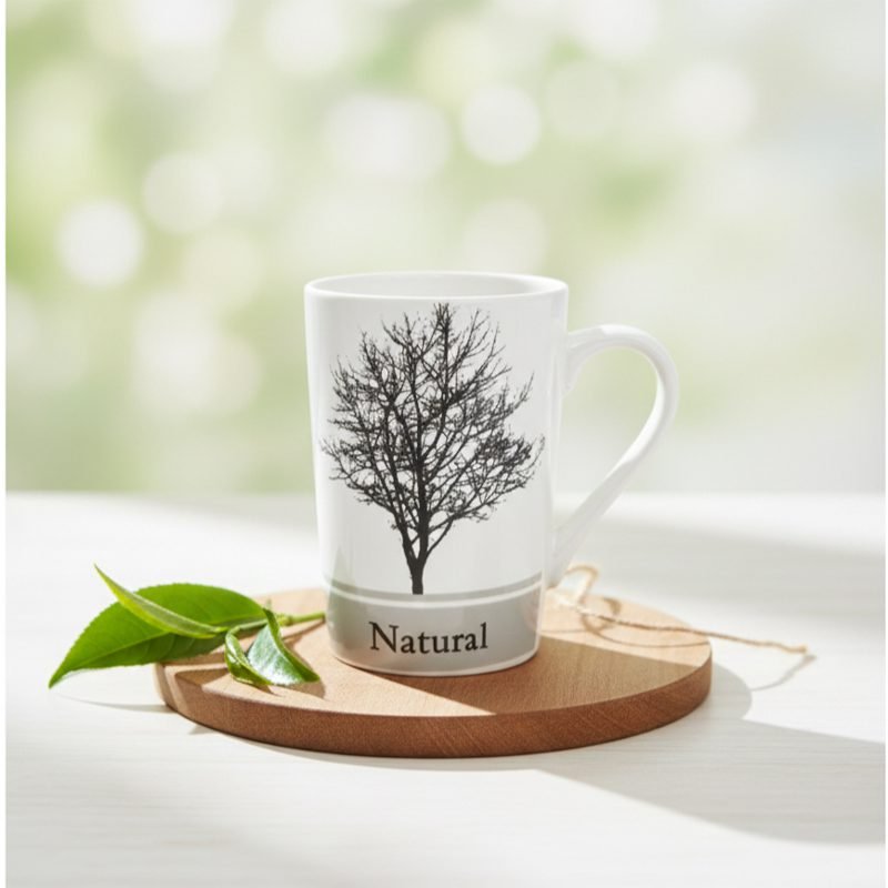 Winter Trees Porcelain Mug - 400ml.