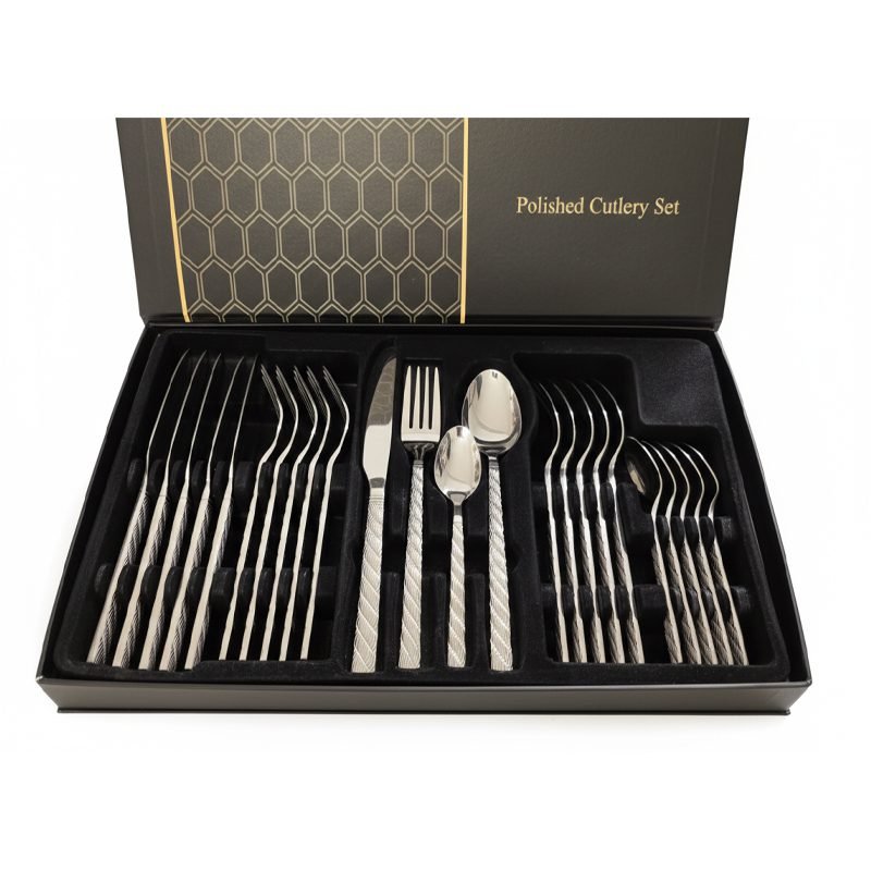 24-Piece 18/10 Stainless Steel Dinnerware Set