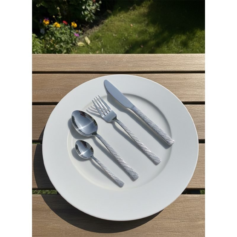 24-Piece 18/10 Stainless Steel Dinnerware Set