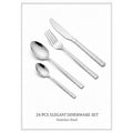 24-Piece 18/10 Stainless Steel Dinnerware Set