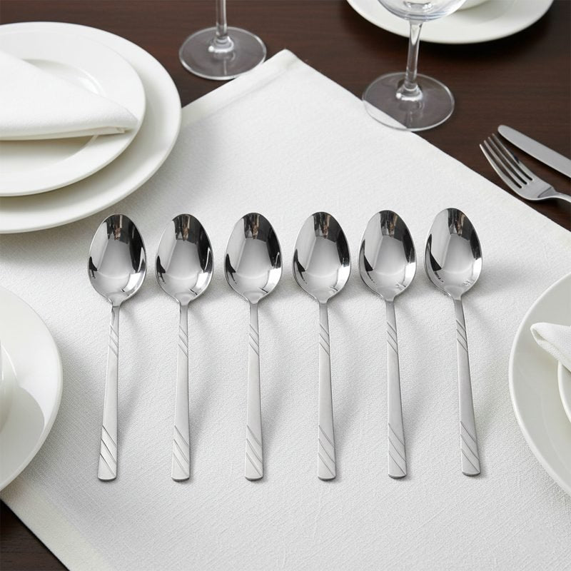 6-Piece  -18/10 Stainless Steel Spoon Set (Available in Two Sizes).