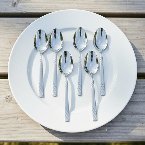 6-Piece  -18/10 Stainless Steel Spoon Set (Available in Two Sizes).