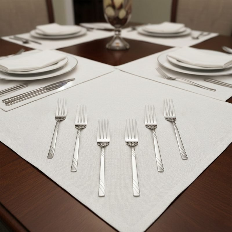 Luxury 6-Piece Stainless Steel Fork Set - 18/10 Stainless Steel (Available in Two Sizes)