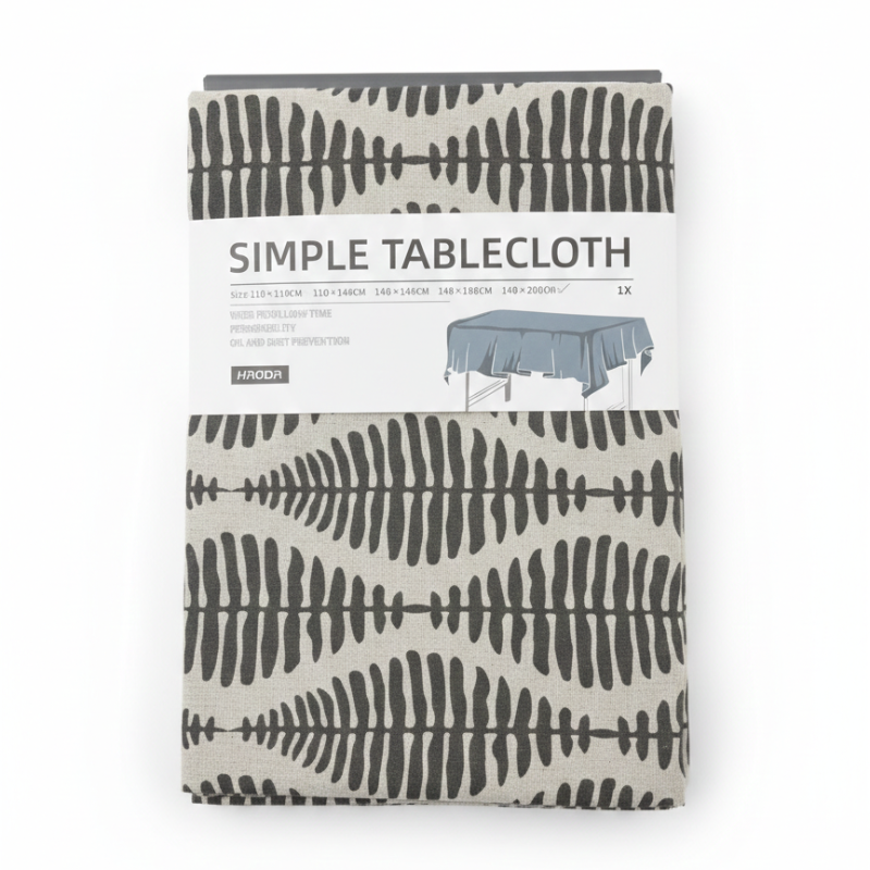 Modern "Hoda" Tablecloth - Luxurious Cotton Blend with 3 Contemporary Patterns (140 x 200 cm)