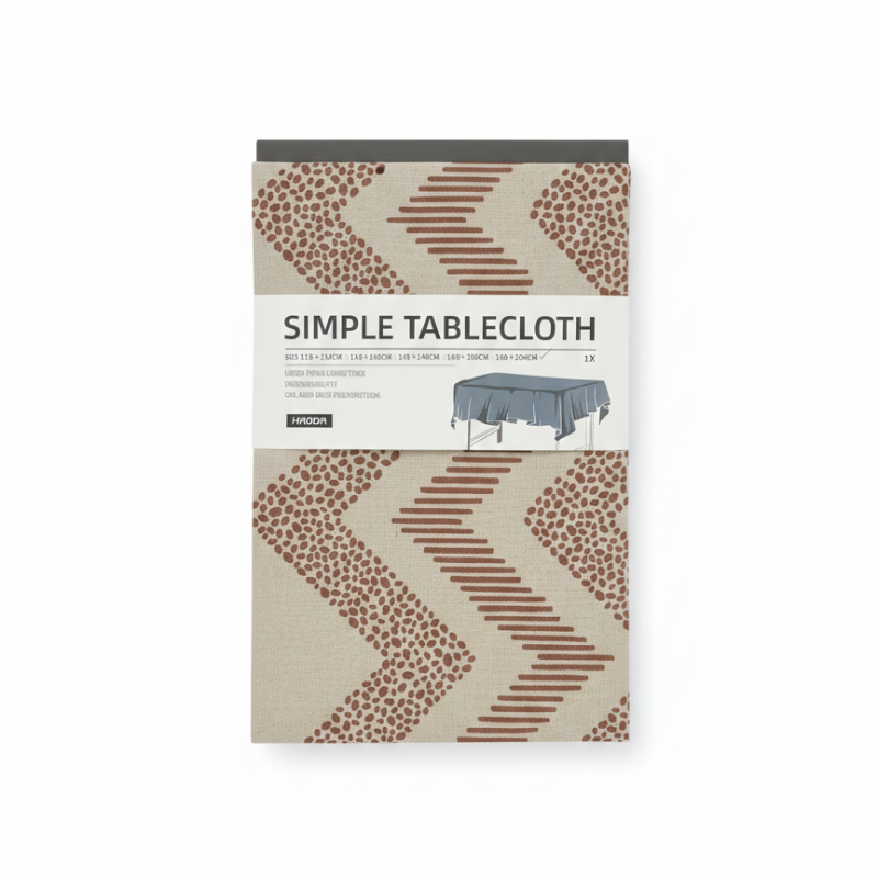 Modern "Hoda" Tablecloth - Luxurious Cotton Blend with 3 Contemporary Patterns (140 x 200 cm)