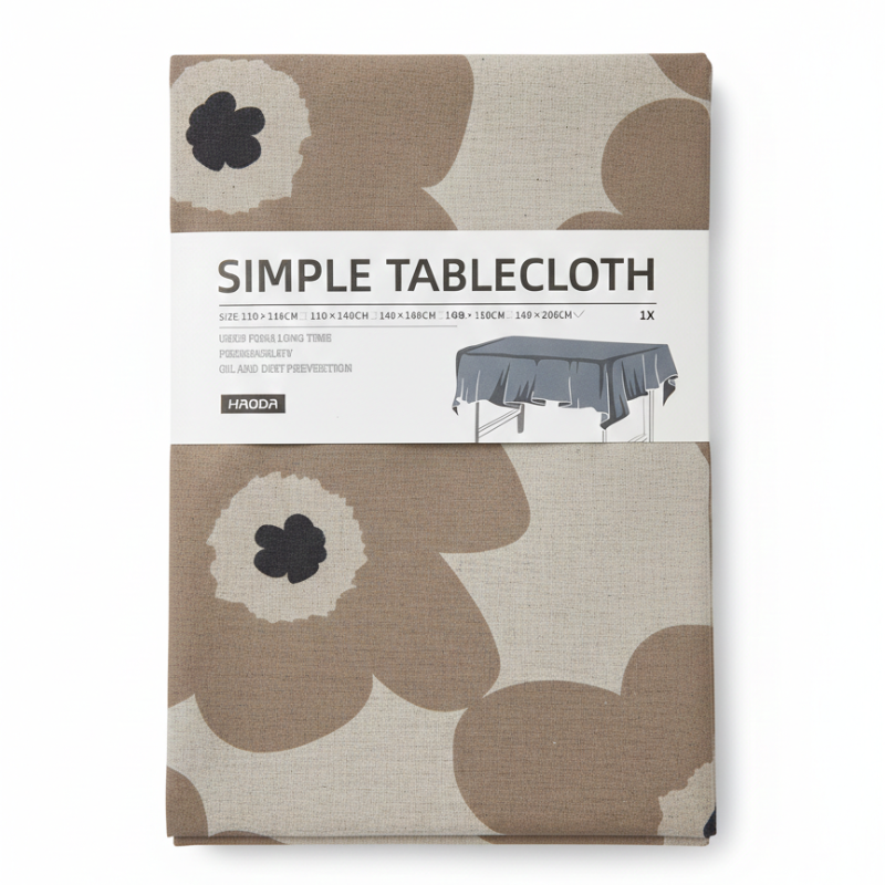 Modern "Hoda" Tablecloth - Luxurious Cotton Blend with 3 Contemporary Patterns (140 x 200 cm)