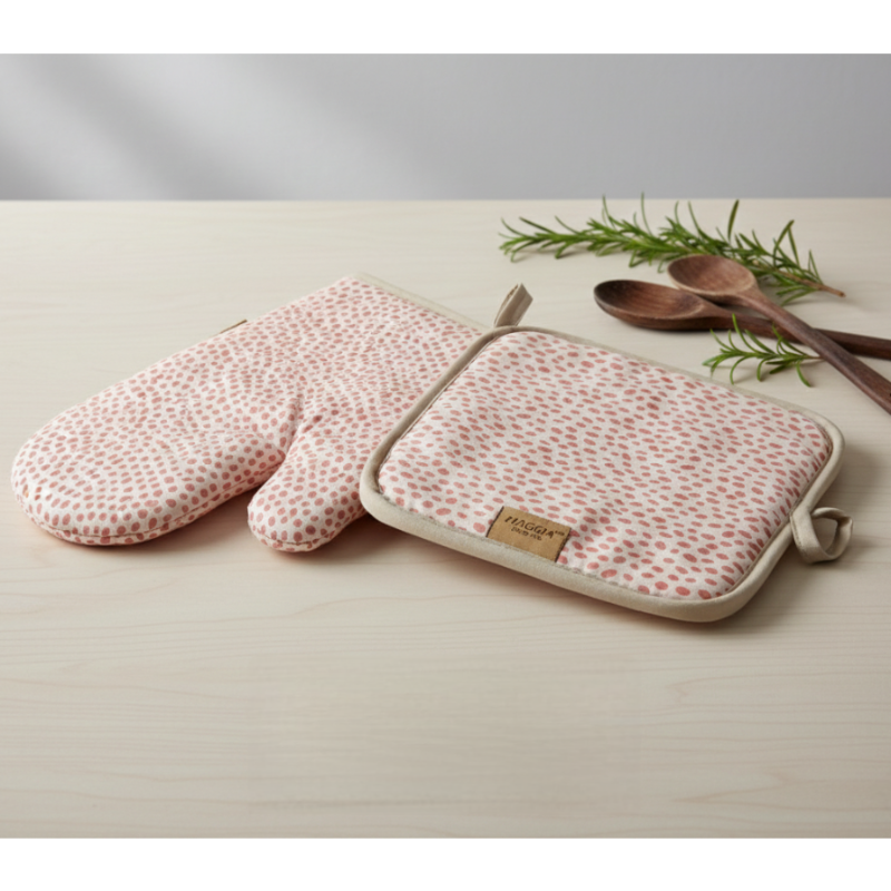 HAODA Oven Mitt and Handle Set – Superior Protection with a Modern Touch (2 Pieces)