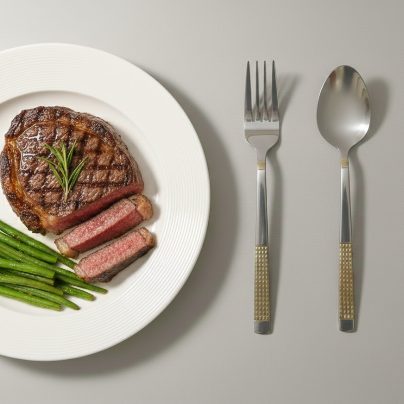 Golden Grip 6-Piece 18/10 Stainless Steel Cutlery Set – A Blend of Luxury and Durability