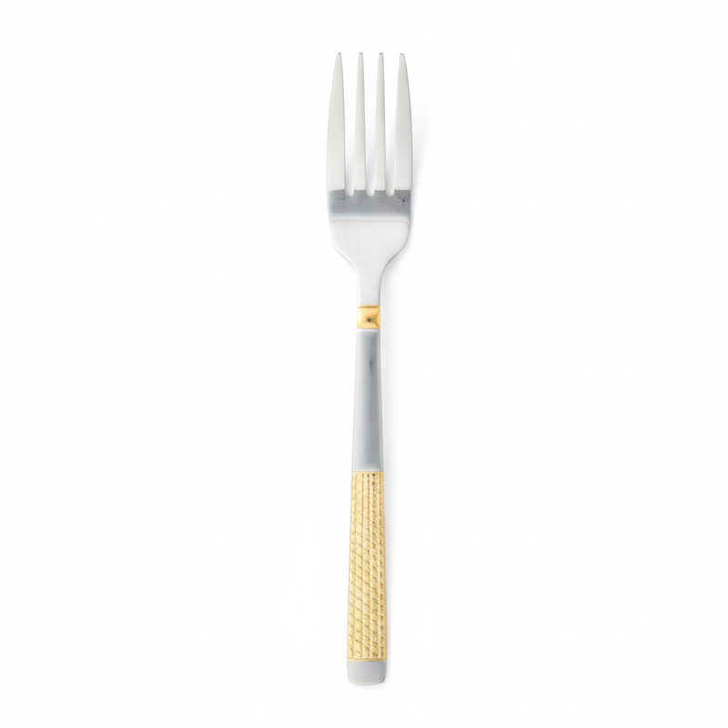 Golden Grip 6-Piece 18/10 Stainless Steel Cutlery Set – A Blend of Luxury and Durability