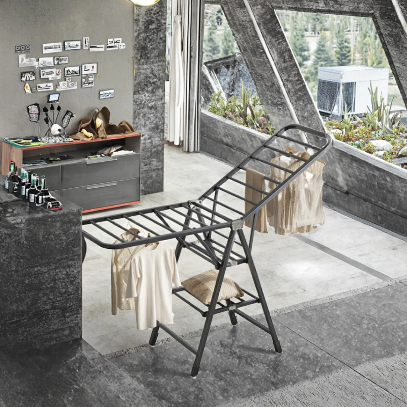 Advanced Metal Clothes Drying Rack (3 Tiers) - Foldable and Heavy-Duty.
