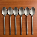 Elegant Stainless Steel Matte Silver Cutlery Set: A Modern Touch and Timeless Elegance.