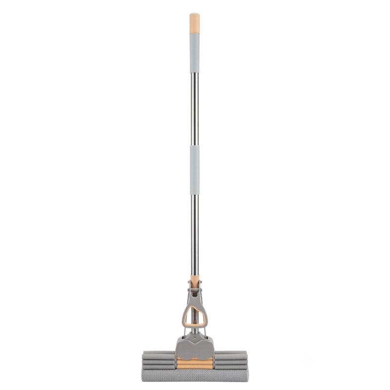 Smart Sponge Cleaning Mop with 3-Roller Wringer – 127 cm