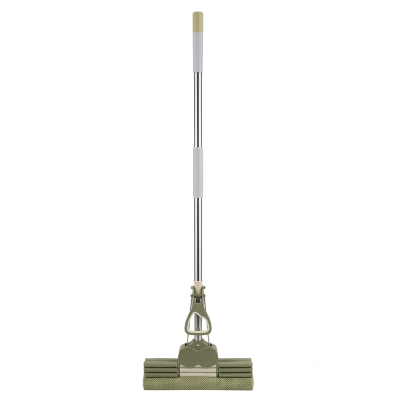 Smart Sponge Cleaning Mop with 3-Roller Wringer – 127 cm