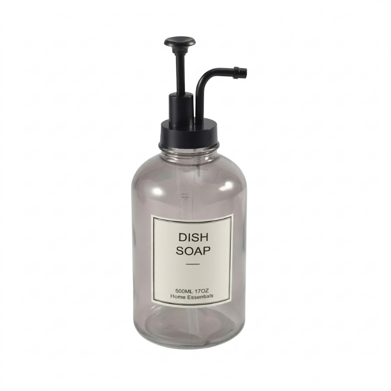 Modern 500ml Glass Soap Dispenser.