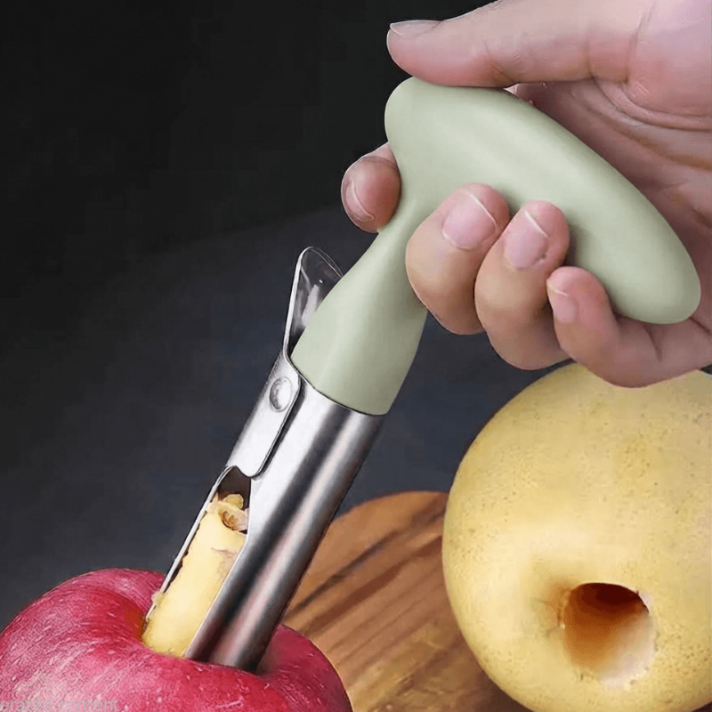 Professional fruit and apple corer with a comfortable handle