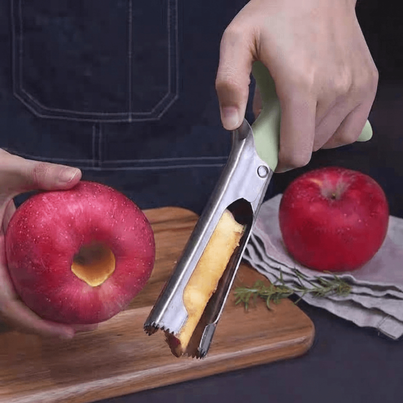 Professional fruit and apple corer with a comfortable handle