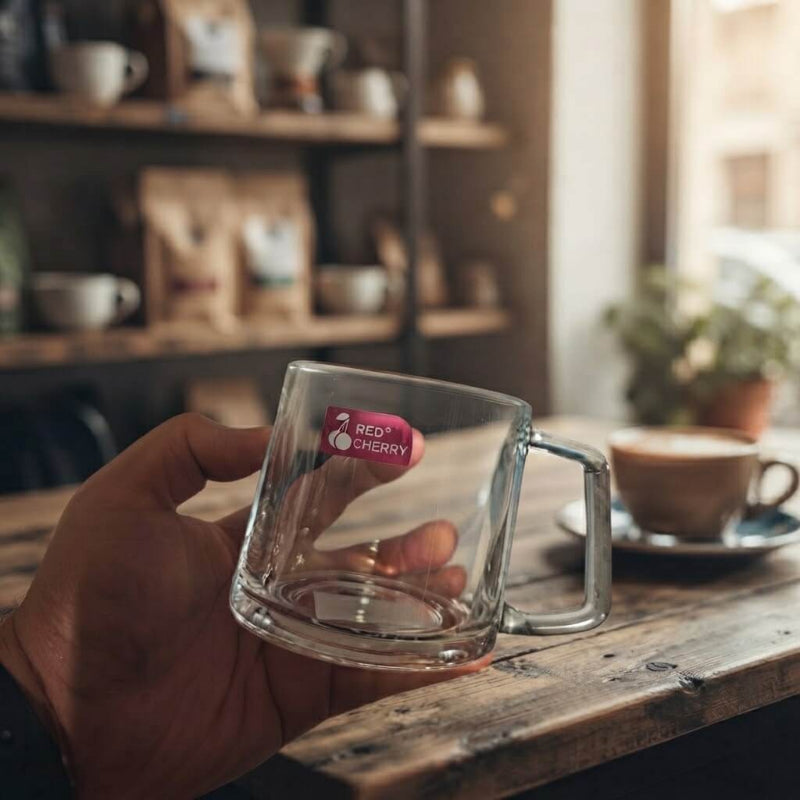 Clear Glass Tumblers for Hot and Cold Drinks - 340ml (6 Pieces)