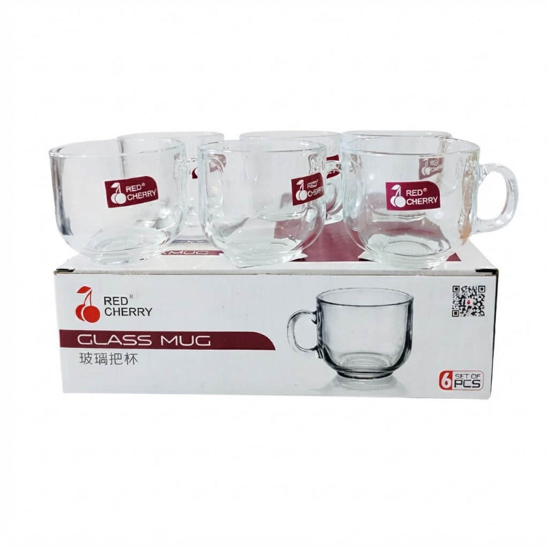 High-Quality Clear Glass Cup Set - 6 Pieces, 150ml Capacity