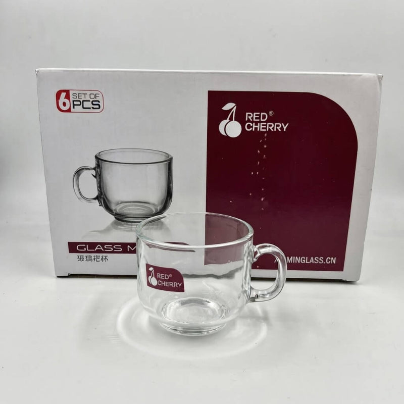 High-Quality Clear Glass Cup Set - 6 Pieces, 150ml Capacity