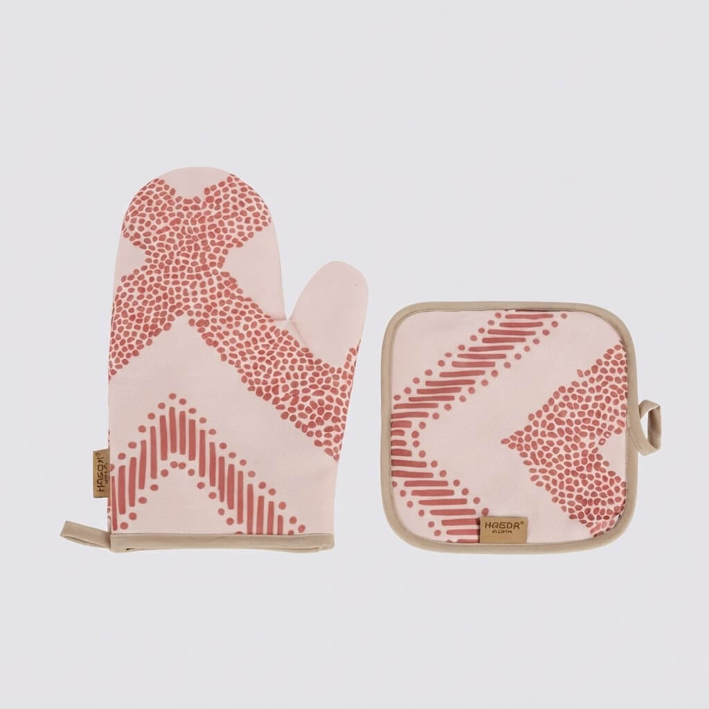 HAODA Oven Mitt and Handle Set – Superior Protection with a Modern Touch (2 Pieces)