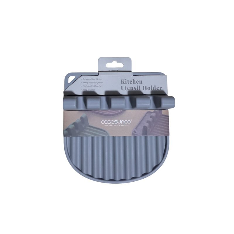 Heat-Resistant BPA-Free Silicone Utensil Rest.