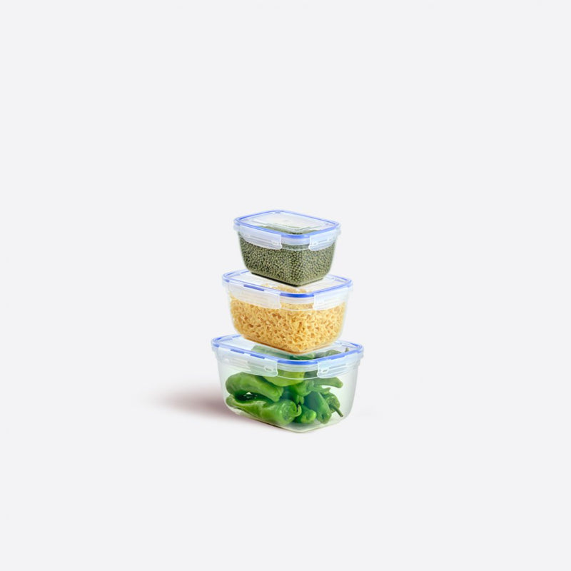 Premium Turkish Food Storage Container Set – 3 Pieces (1000-1800-3000 ml)