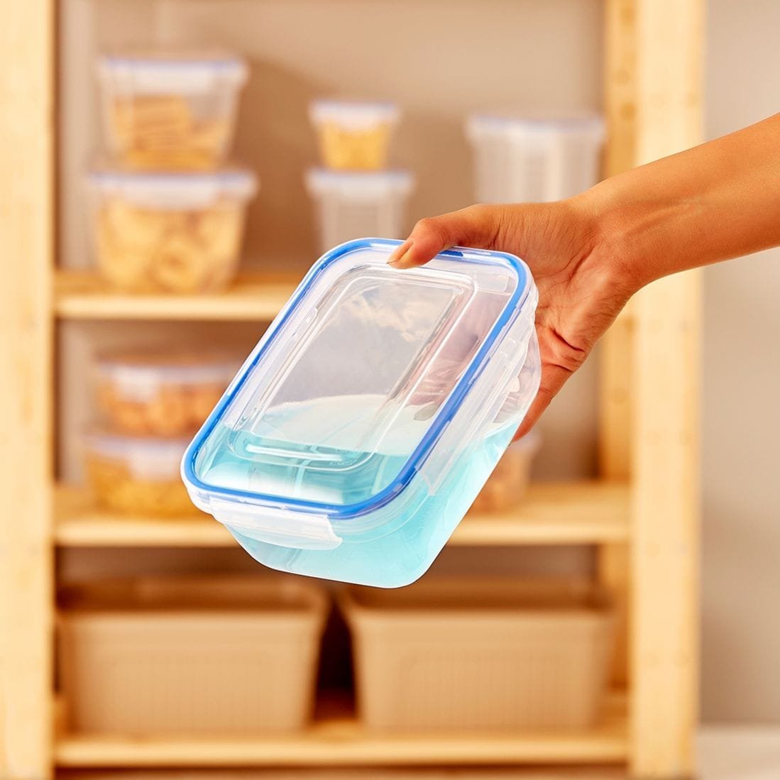 Rectangular 5-Piece Plastic Cans Set
