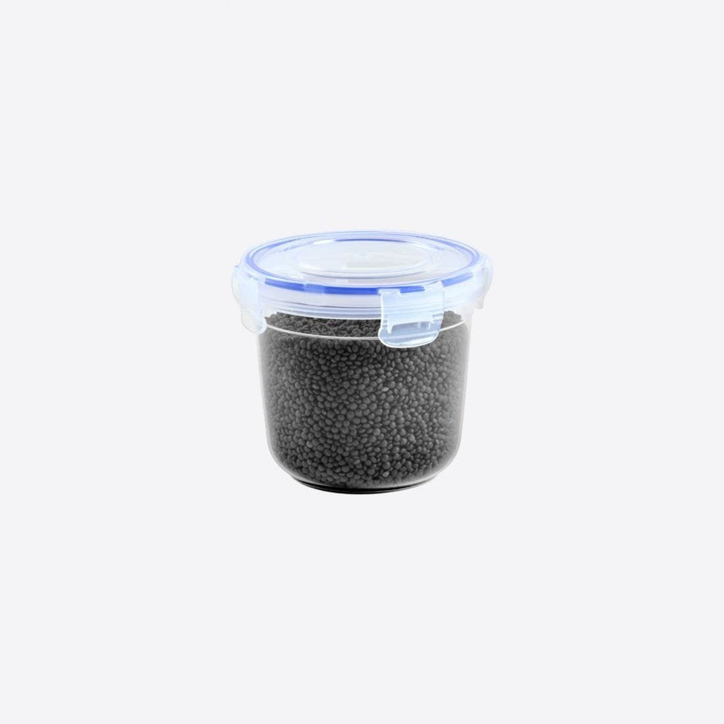 Circular Clear Storage Box With Lid.