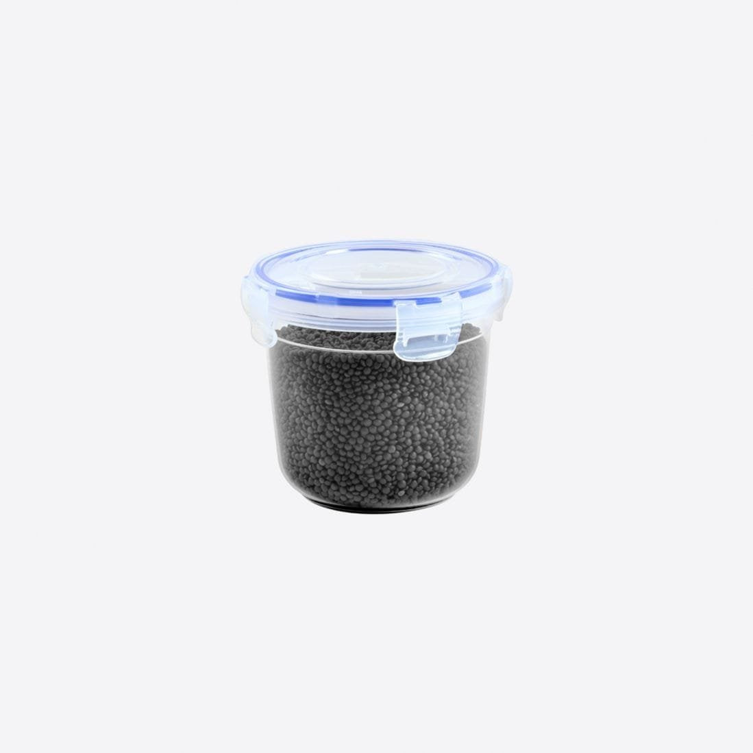 Circular Clear Storage Box With Lid.
