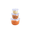 Circular 3-Piece Plastic Cans Set