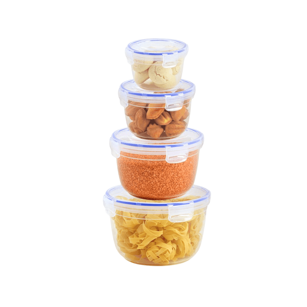 Circular 4-Piece Plastic Cans Set