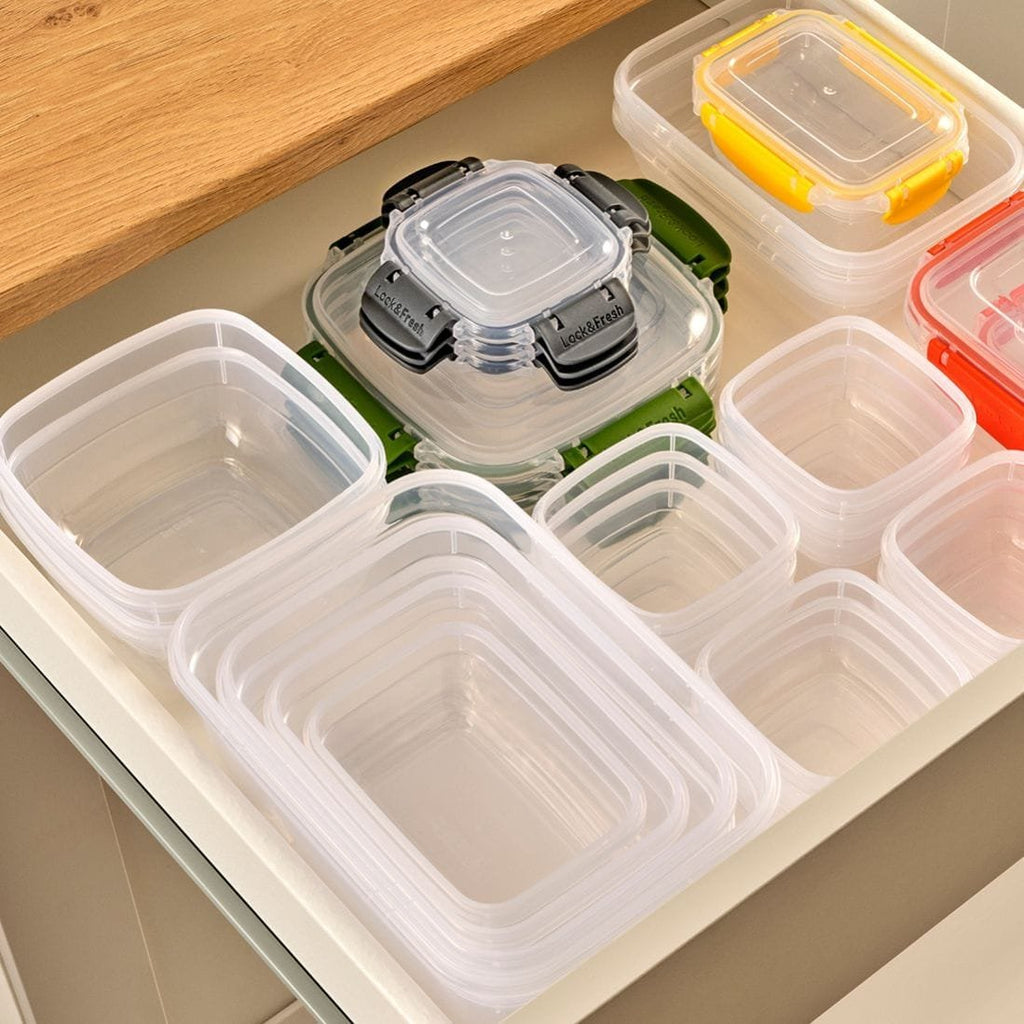Squared 3-Piece Plastic Cans Set