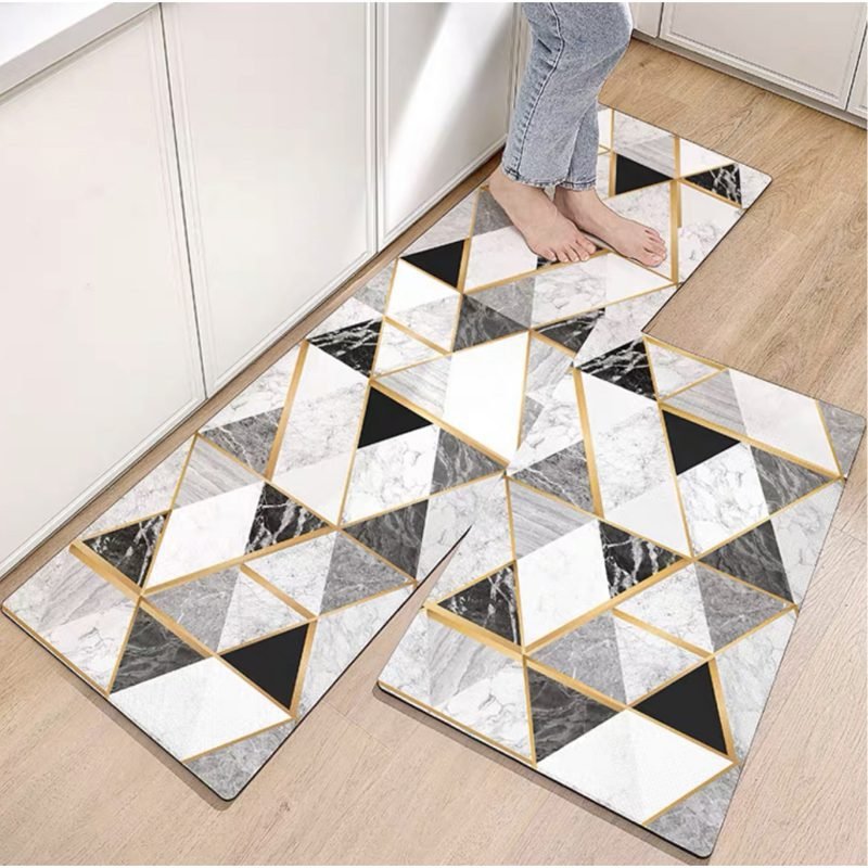 Non-Slip Kitchen Rubber Mat 2-piece Set (40*60 - 40*120)